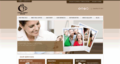 Desktop Screenshot of coffeefamilydental.com
