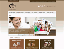 Tablet Screenshot of coffeefamilydental.com